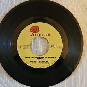 Daddy Dewdrop Vinyl Record 'John Jacob Jingleheimer' Chick A Boom 45 RPM
